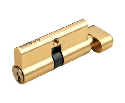 China Euro Security Durable High Profile Brass Door Lock Cylinder (35+45) Mm for sale