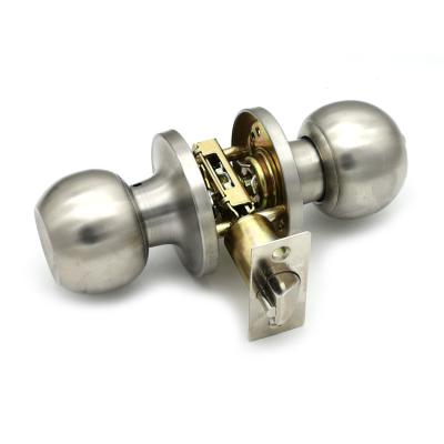 China Zinc Alloy + Stainless Steel Standard Stainless Steel Pomo Cerradura Chapa American Door Knob Lock for sale