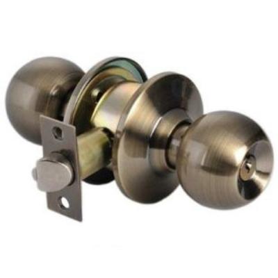 China ET American Standard Zinc Alloy Entry Knob Door Lock Tubular Cylindrical Interior Door Knobs With Lock for sale