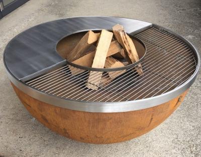 China Amazing Easily Cleaned Outdoor Grill Brazier Charcoal BBQ Grill Corten Steel Brazier for sale