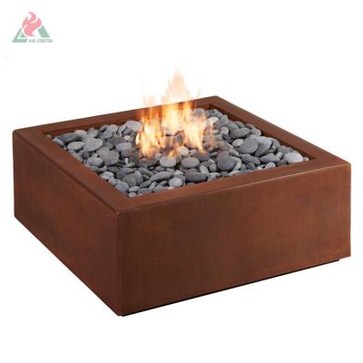 China Stored Fire Pit Large Pit Fire Pit Bar Size Rectangle Outdoor Fire Pit for sale