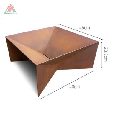 China Stored Classic Mine Fire Pit Fire Outdoor Steel Camping Modern Outdoor Heating Pit for sale