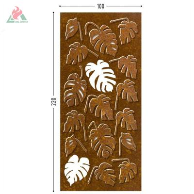 China Europe Corten privacy screens steel outdoor decorative corten metal screens garden screen manufacturer for sale