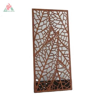 China Europe Corten screens privacy corten steel corten metal garden screens rust empty screen for sale