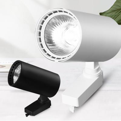 China 12/20/30/40W modern clothing store living room home gu10 cob led spot track lights for sale