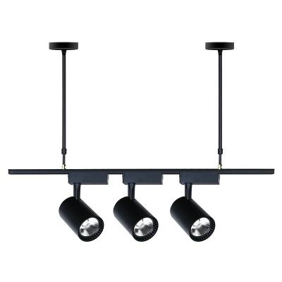 China 20w 30w 40w Modern Adjustable Fashion Led Shop Commercial Fixed Spot Track Light System Kits Suspended Track Lighting for sale