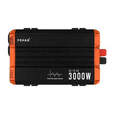 China FCHAO KSC-3000W-C 3kw Outdoor Custom 12V/24V/48 DC to DC 220v 50hz Car Power Battery Pure Sine Wave Solar Inverters and Converters for sale