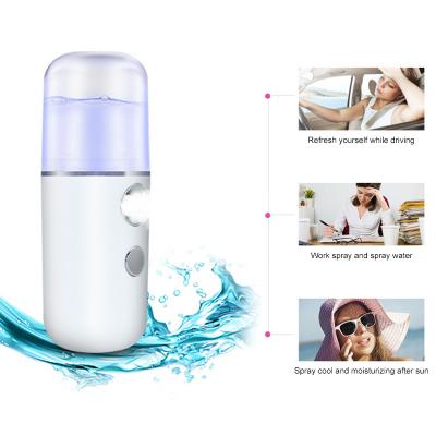 China Portable 30ml Moisturizer Beach Sprayer Beauty Humidifier USB Rechargeable Nano Facial Hydration Mist Spray For Face Skin Care for sale