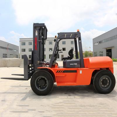 China Building Material Stores New Diesel Forklift CE Approved 10 Ton Forklift With Japanese Motor for sale