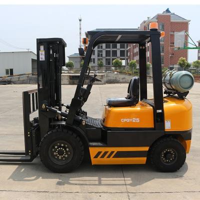 China Construction Material Shops CE Certification New Design 1.5ton 2ton 2.5ton 3ton LPG Forklift Gasoline Forklift for sale