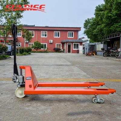 China CE Certification 2 Ton Manual Hydraulic Hand Pallet Round Solid Steel Truck Manual Pallet Jack for sale