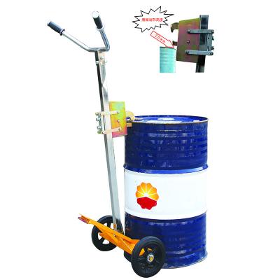 China food & Beverage Factory DE450 Portable Heavy Duty Manual Hand Truck 450 Kg Oil Drum Hand Cart for sale