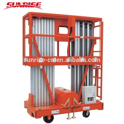 China Building Construction 300kg Height Adjustable Movable Portable Electric Aerial Work Platform 6-12m for sale