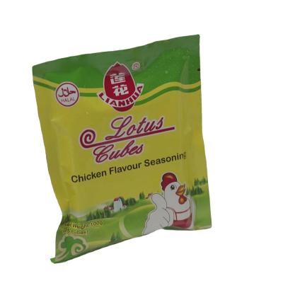 China 4g 10g Dried Halal Chicken Bouillon Cubes And Stock Seasoning Powder With Lotus Brand for sale