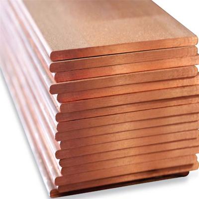 China T2 1.5mm Thick Polished Copper Sheet ASME Golden 1000mm - 12000mm for sale