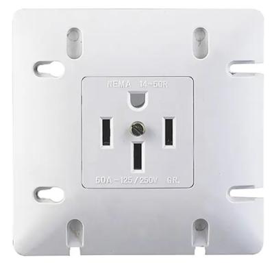 China Faith Factory Price Residential/Multi-Purpose Wall Outlet 50A 125V/250V AC GFCI Wall Outlet Electric Flush Receptacle for sale