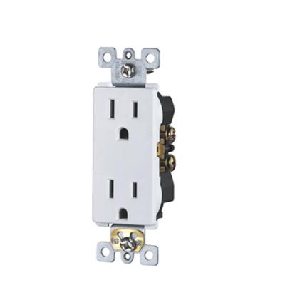 China 15A Residential/Multi-Purpose Decorative Duplex Receptacle for sale