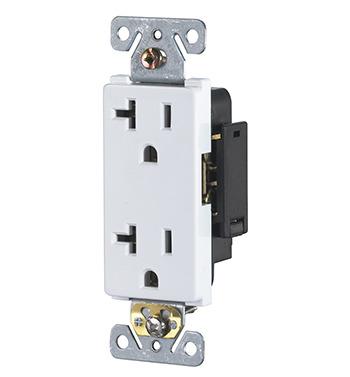 China 20A Residential/Multipurpose Decorative Duplex Receptacle with Terminal Stripper and Covers for sale