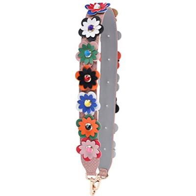 China PU Handbag Strap Flower Strap Replacement Waterproof Leather Rivet for sale