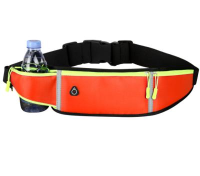 China 2021 New Product Neoprene Waist Bag Fashion Anti-theft Lightweight Sports Waist Bag With Earphone Hole And Water Bottle Holder for sale