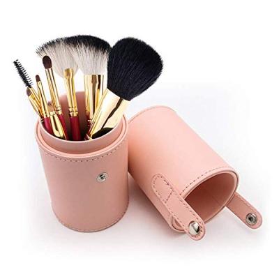 China Fashion PU Leather Portable Storage Box Organizer Makeup Brush Cosmetic Case for sale