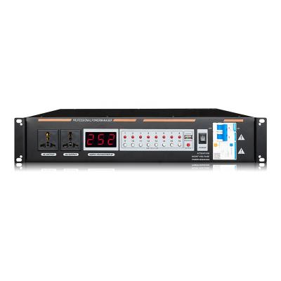 China 18 Outlets 30A Power Conditioner Power Sequence Controller Audio Power Sequencer With Indepandent Air Switch USB DB-1602 for sale