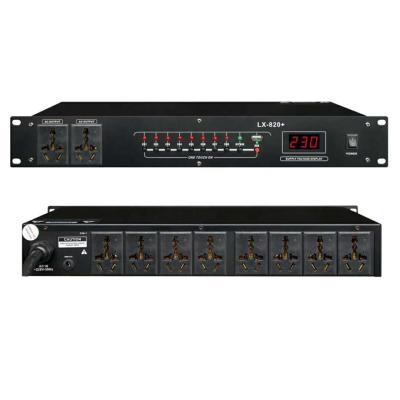 China Disco\Bar\Club\Home 10ch 16A 3C 110v/220v 8ch Socket Power Conditioner Power Supply Controller Rack Mountable Audio Power Sequencer For Sound System for sale