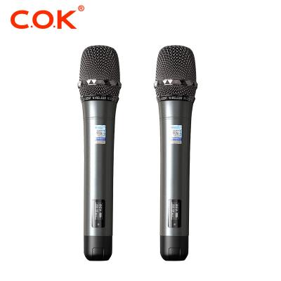 China best 120m wireless UHF dynamic handheld microphone for KTV karaoke classroom conference for sale