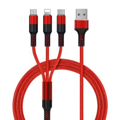 China Mobile Phone Etc.electronic Product 2021 Design Factory Price New 3 In 1 Multi Function Charging Data Cable High Quality Adapter Cable For Iphone , Type-C Micro U Use for sale