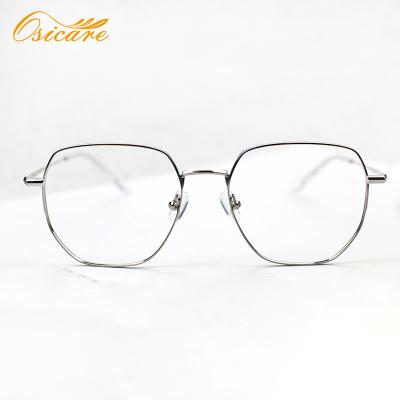 China Two-tone slim metal frame; Adjustable nose guards; 2020 New Fashion Men Women High Quality Slim And Metal Frame Glasses Glasses for sale