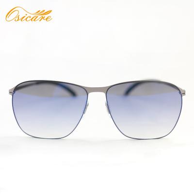 China Classic light frame and flexible metal; Screwless hinge; Wholesale Unisex Comfort Designer Hinge Locking Sunglasses And Screwless Sun Glasses 2021 Ultra Light Men Women for sale