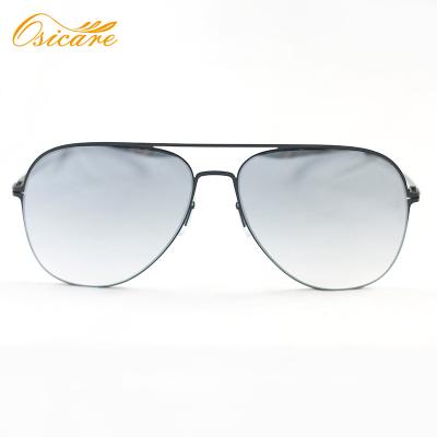 China Classic light frame and flexible metal; Screwless hinge; Designer comfort newcomers unisex sunglasses and super stylish cool lightweight screwless sunglasses 2021 for sale