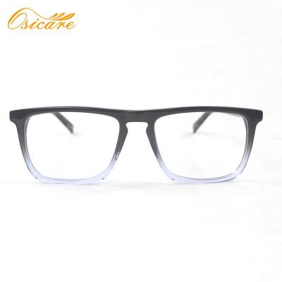 China Hand-polished acetate frame; Rated to universal fit; 2021 Newest Hot Selling High Fashion Two Tone Eye Glasses And Trapezoid Tortoise Unisex Acetate Glasses Frames for sale