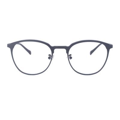 China Titanium Frame With Acetate Decoration Best Titanium Eyeglass Lightweight Optical Frames With Acetate Decoration for sale