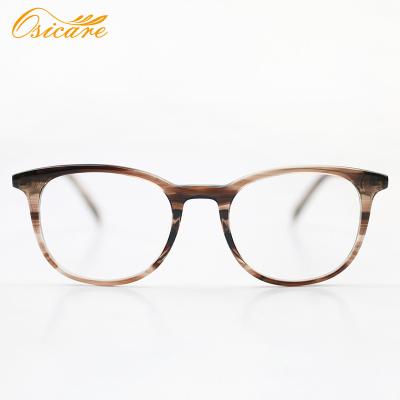 China Hand-polished acetate frame; Rated to universal fit; NEWCOMERS fashion glasses brown frames and round acetate retro lenses 2021 for sale