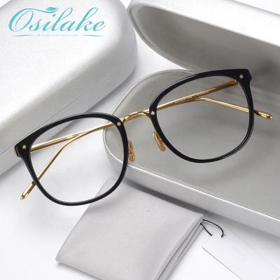 China Wholesale High-end Ultra-light Optical Vintage Frame Acetate Glasses Full Frame Retro Organic Brand Eyewear Optical Frame for sale