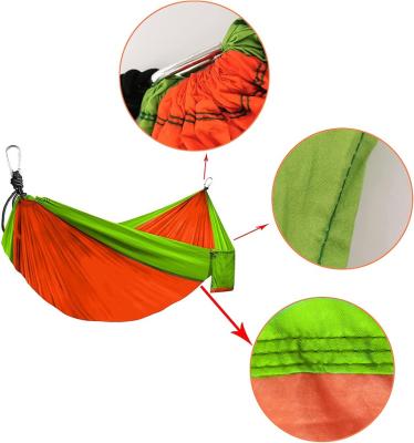 China Manufacturer Adult Camping Hammock Lightweight With 2 Tree Rope Nylon Parachute Backpacking Hammocks For Rising, Beach for sale