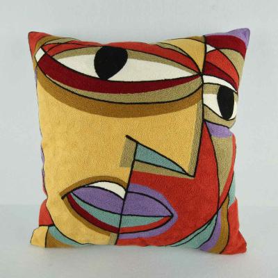 China Anti-Static Buti Knitted Fancy Picasso Cushion Covers Couch Cushions For Home Decor for sale