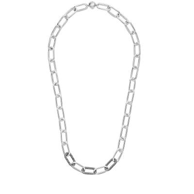 China Minimalist S925 Metal Chain Necklaces Chain Steampunk Rock Big Choker Necklace Women Large Size Clavicle Punk CLASSIC Chain for sale