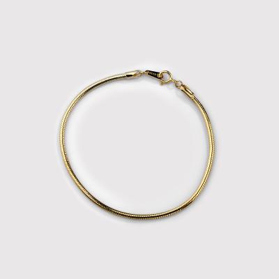 China CLASSIC Women's Fashion Jewelry Factory Wholesale 18k Gold Silver Simple Soft Bracelet S925 Sterling Silver Snake Bone Bracelet for sale