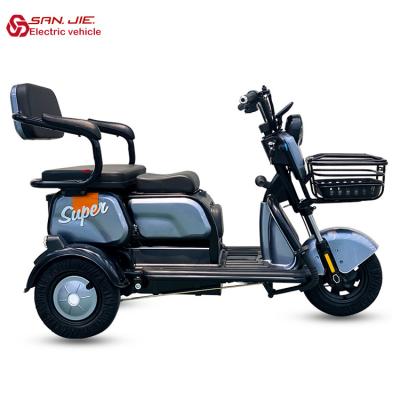 China SANJIE golf course or rent electric bicycle battery power easy to ride small electric tricycle 3 wheeled electric scooter for sale