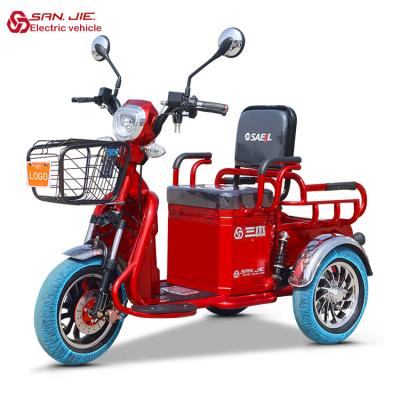 China Cargo sanjie factory wholesale electric vehicle multifunctional passenger can carry electric tricycle for sale