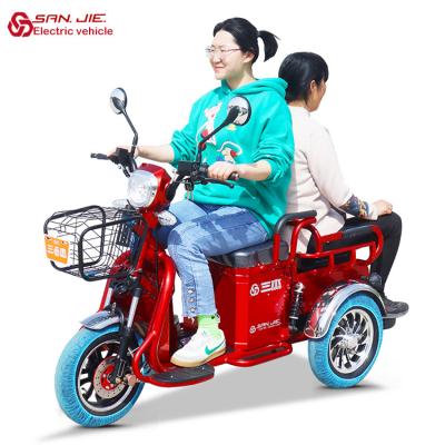 China Pssenger SANJIE electric vehicle factory direct sale three wheel electric scooter for adults electric tricycle for sale