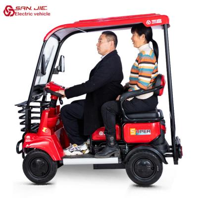 China SANJIE Passenger Electric Tricycle Car Four Wheel Guided Electric Vehicle 4 Wheel Mobility Handicapped Scooters for sale