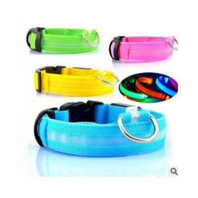 China Fashion Modern Goods Anti-collision Led Retractable Leather Leashes Warning Light Reasonable Prices Sublimation Dog Collars for sale