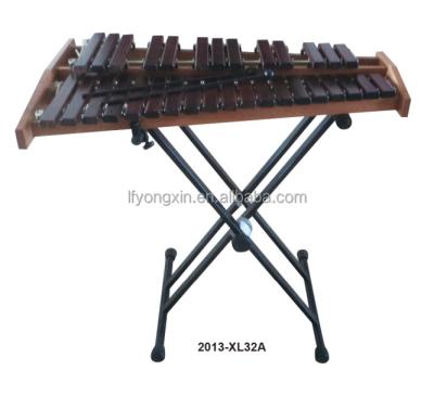 China Latest Products 32-Note Aluminum Metal Bars Redwood Durable Chinese Percussion Musical Instrument Xylophone for sale