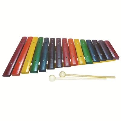 China Eco-friendly Chinese Trading Company Learn Percussion Musical Instruments Rainbow Color 15 Notes Xylophone For Kids for sale