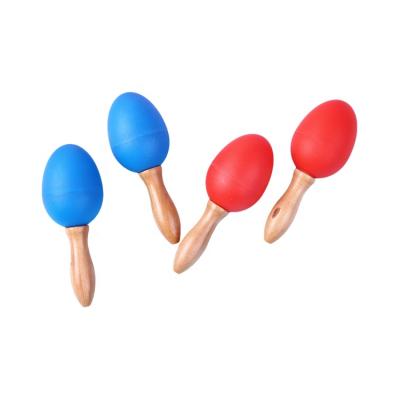 China Musical Toy Best Selling Products Miniwood Maracas Colorful Educational Wholesale Musical Instrument for sale