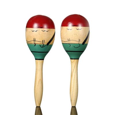 China FSC pro educational loose wooden maracas musical instrument screw cap toy for sale