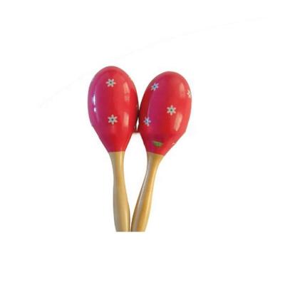 China Popular online wholesaler wooden colorful maracas toy baby maracas wooden basque drums for sale